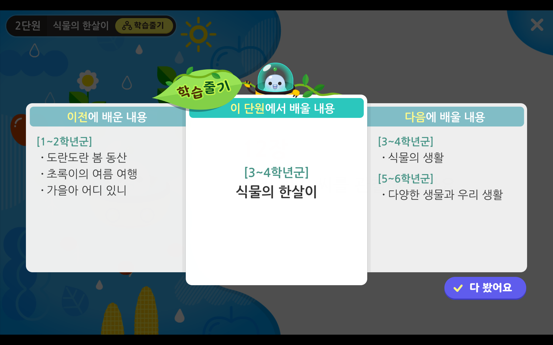 식물의 한살이 | 4학년 1학기 과학 2단원 | 홈런 초등