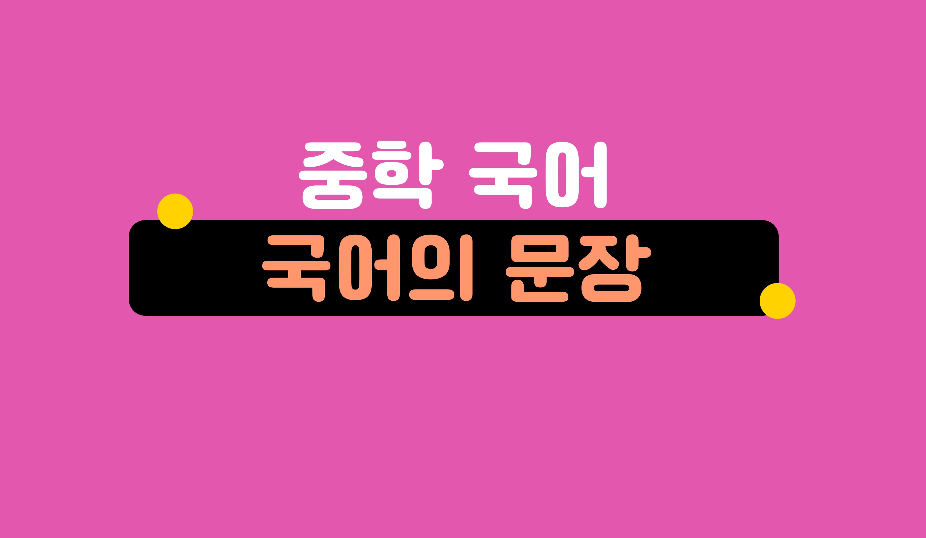 국어의 문장ㅣ중학 국어ㅣ아이스크림 홈런