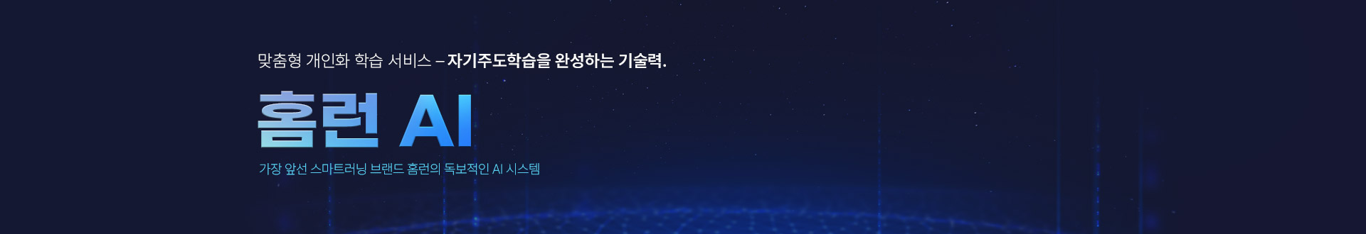 맞춤형 개인화 학습 서비스 홈런 AI