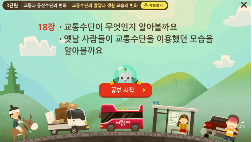 교통과 통신수단의 변화 | 3학년 1학기 사회 3단원 | 홈런초등