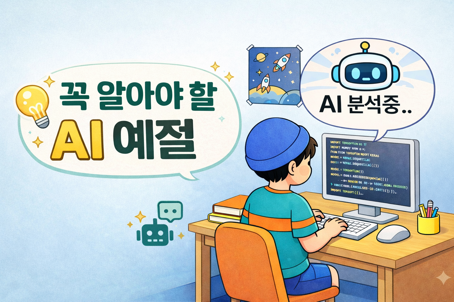 AI 쓰는 초등학생 80%, <br>하지만 ‘사용 규칙’은 모른다고요?